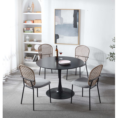 1 table et chaises de 4,5 pièces, ensembles de salle à manger blancs, ensembles de cuisine, ensembles de café