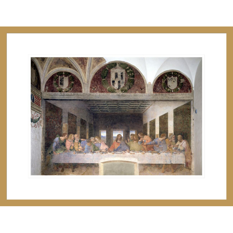 La Cène par Leonardo Da Vinci, H 16,79 po x l 21,75 po