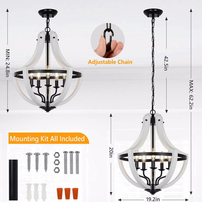 Chandelier  - 5-Light Configuration S