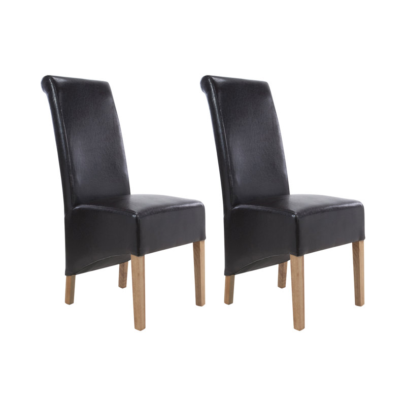 Boylston 116.8cm H Upholstered Side Chair, Black