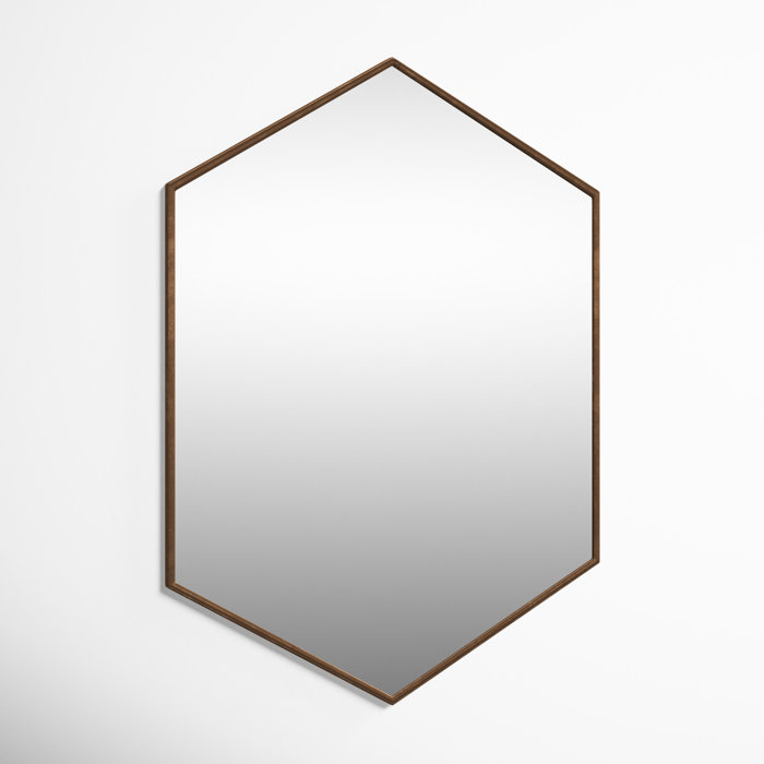 AllModern Breckler Metal Hexagon Wall Mirror & Reviews | Wayfair