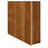 Fluted Counter Height Bar Table Set with 2 Stools, Solid Pine and MDF Wood Dining Set for Kitchen or Breakfast Nook, Brown-835680307