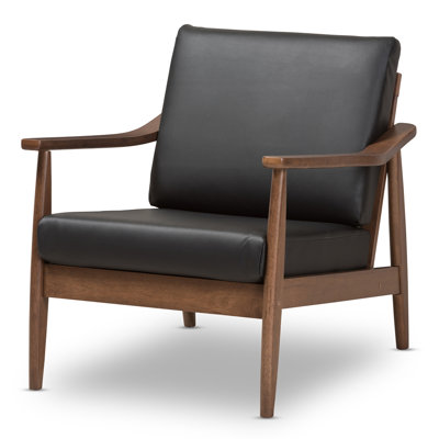 Drogin Faux Leather Armchair