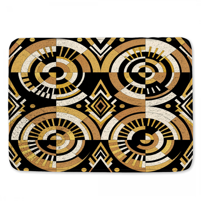 Tapis de bain Art Deco, 24in W x 17in L