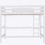 Solid Wood Twin Size Loft Bed With Ladder(White)(OLD SKU: WF292330AAK)