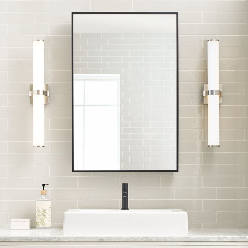 Lynk 1 - Light LED Bath Bar, Satin Nickel