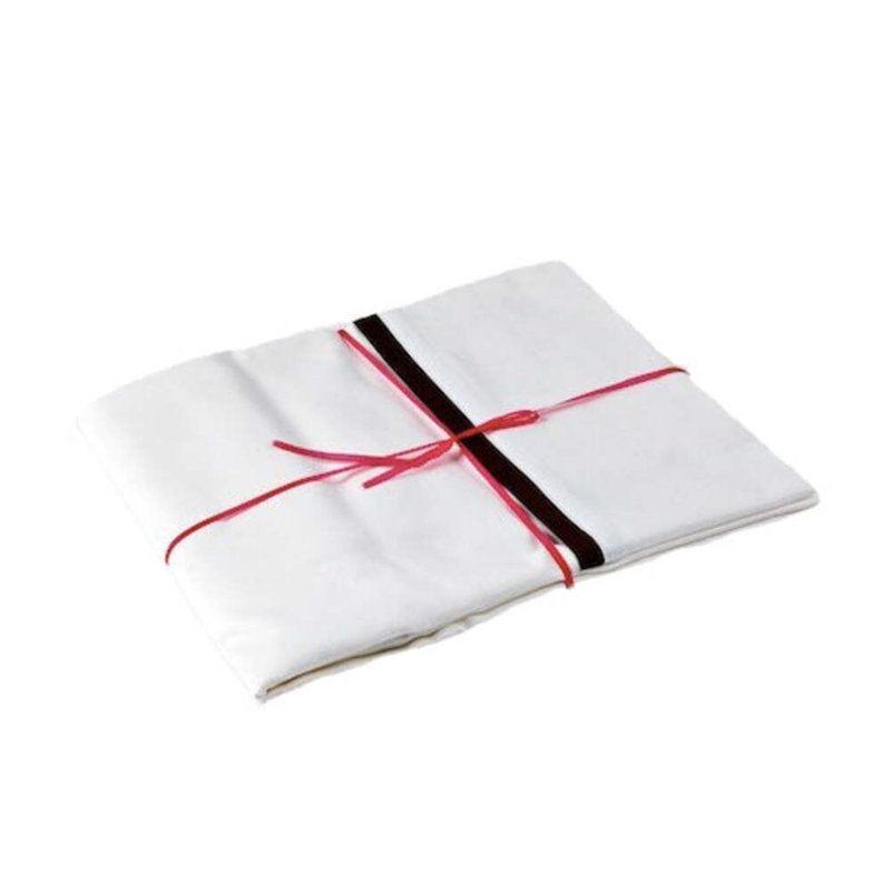 Silk Trim Pillow Case, White Charcoal, King Pillowcase Pack