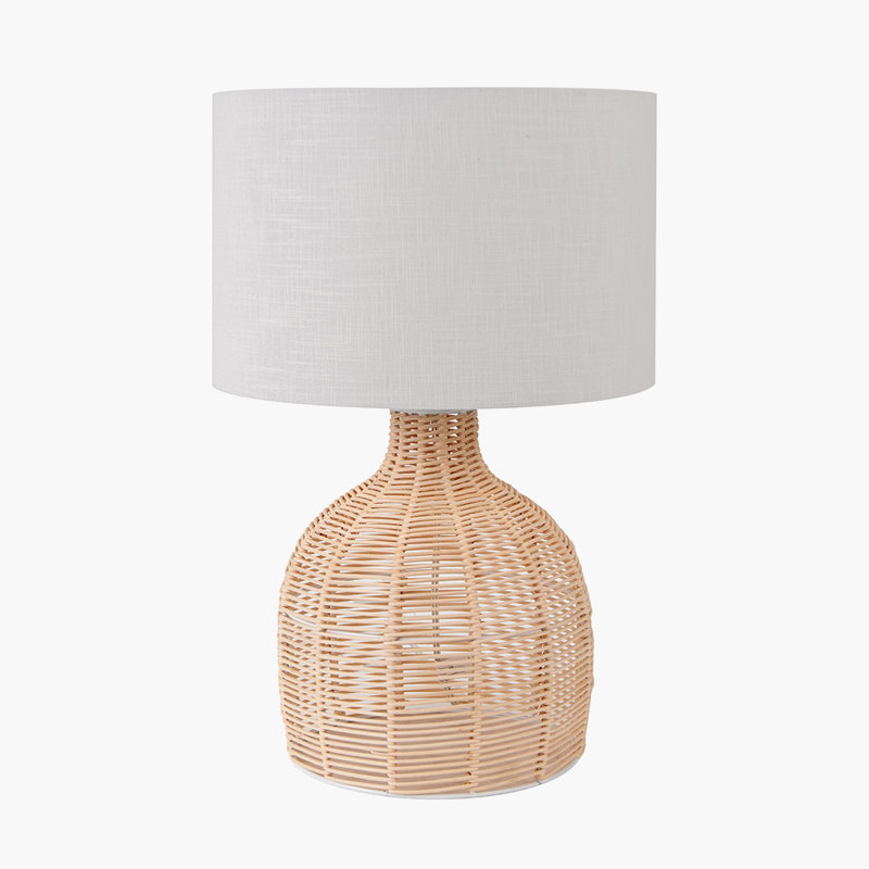 Caswell Wicker/Rattan Table Lamp, Natural 