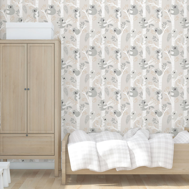 Erithon 10m x 53cm Glitter Wallpaper Roll, Greige/Tan/Glitter