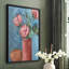 Reproduction encadrée Rosa Blooms II - bois massif-755251950-755251951