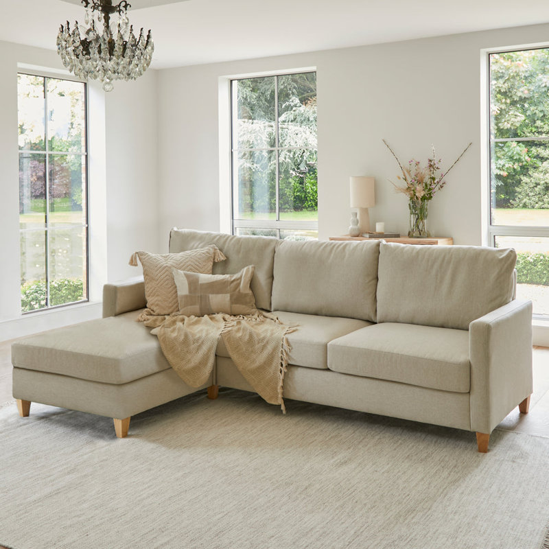 Aharshi 5 Seater Fabric Sofa & Chaise