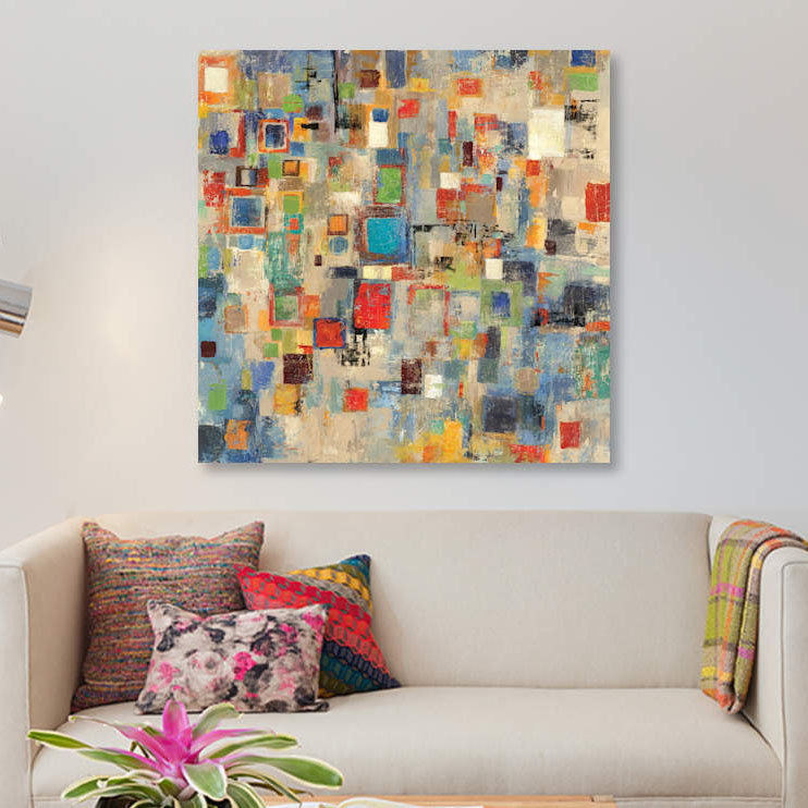 «Complexity», reproduction sur toile, H 48 po x l 48 po x P 1,5 po, Pas de tapis, Toile tendue