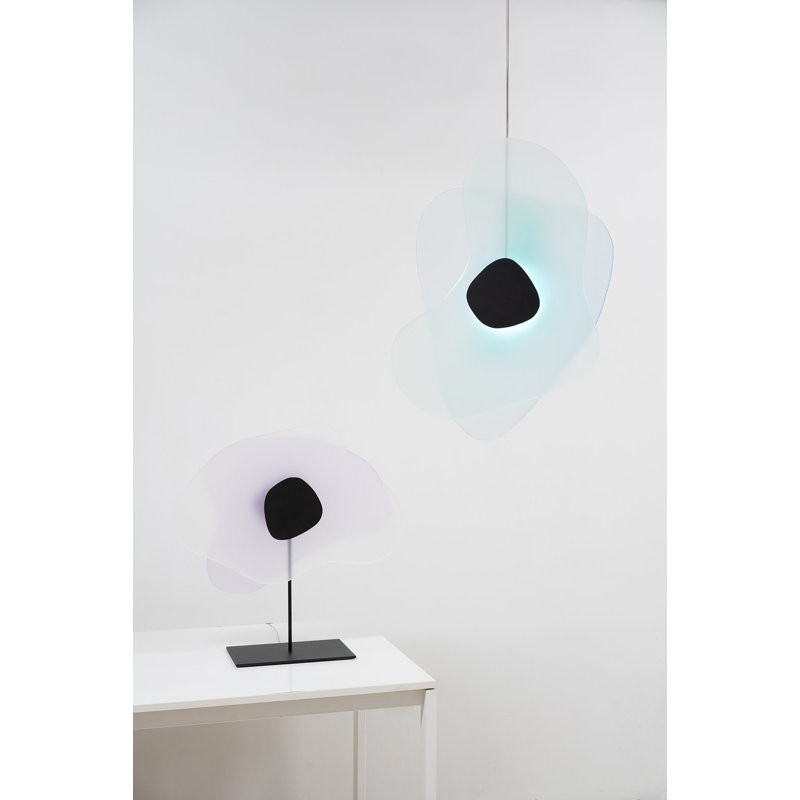 Aurora Pendant, Black/Blue/Fuchsia