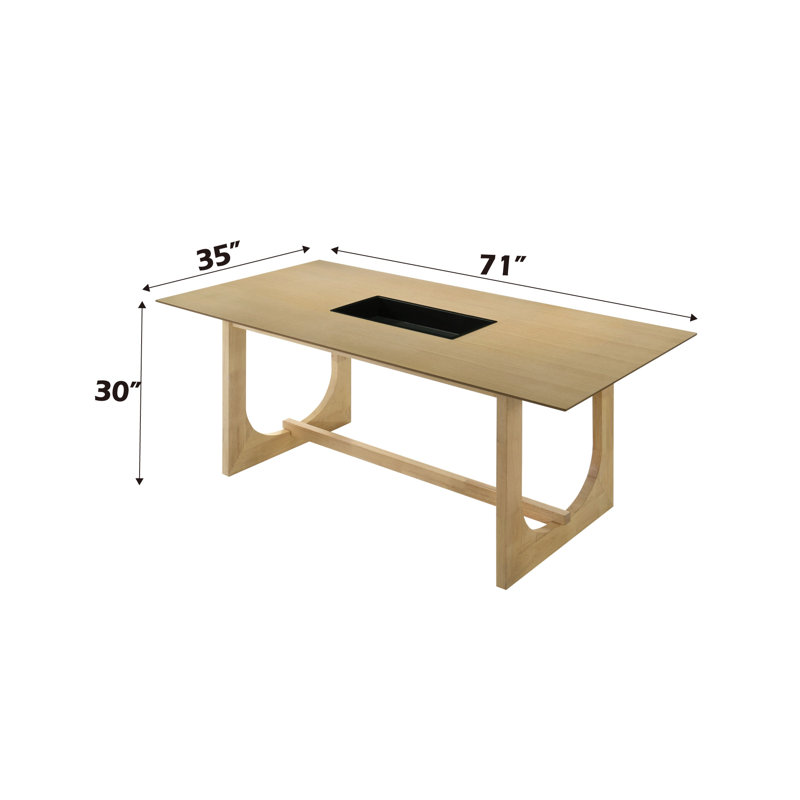 Blayde Natural Finish Dining Table