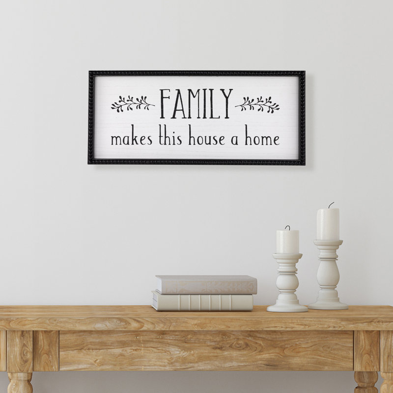 Family Makes This House A Home Framed Wall Art - 23.75"