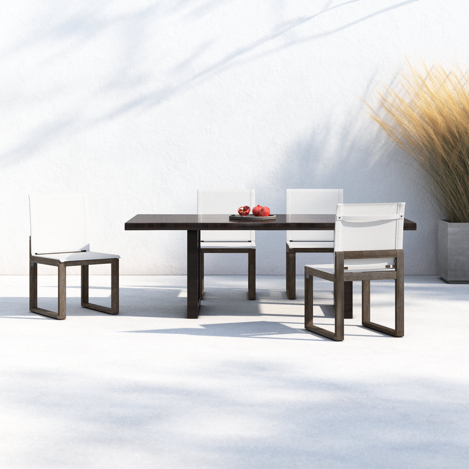 Harmond Patio Side Chair, Gray