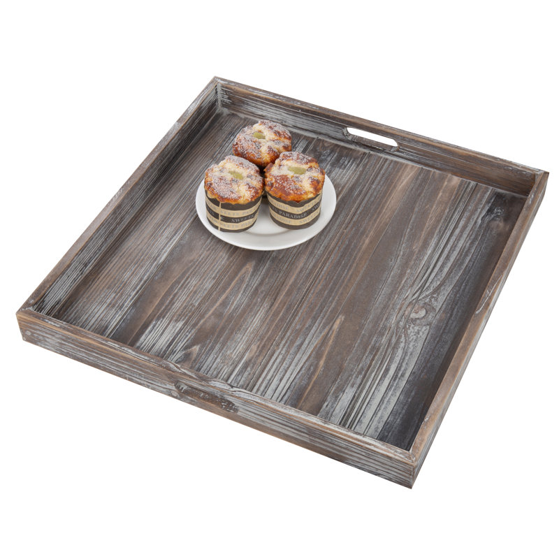 48.3 cm Ottoman Wood Serving Tray