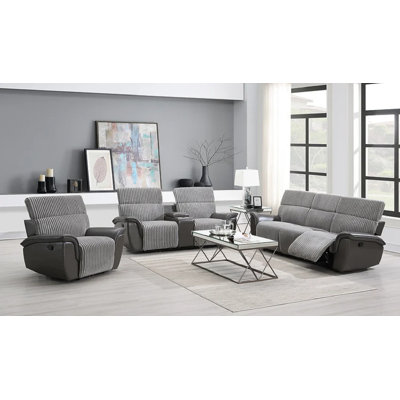 Ensemble de canapé inclinable 3 pièces Angolemi