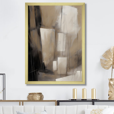 Mélange géométrique gris beige Phebe I