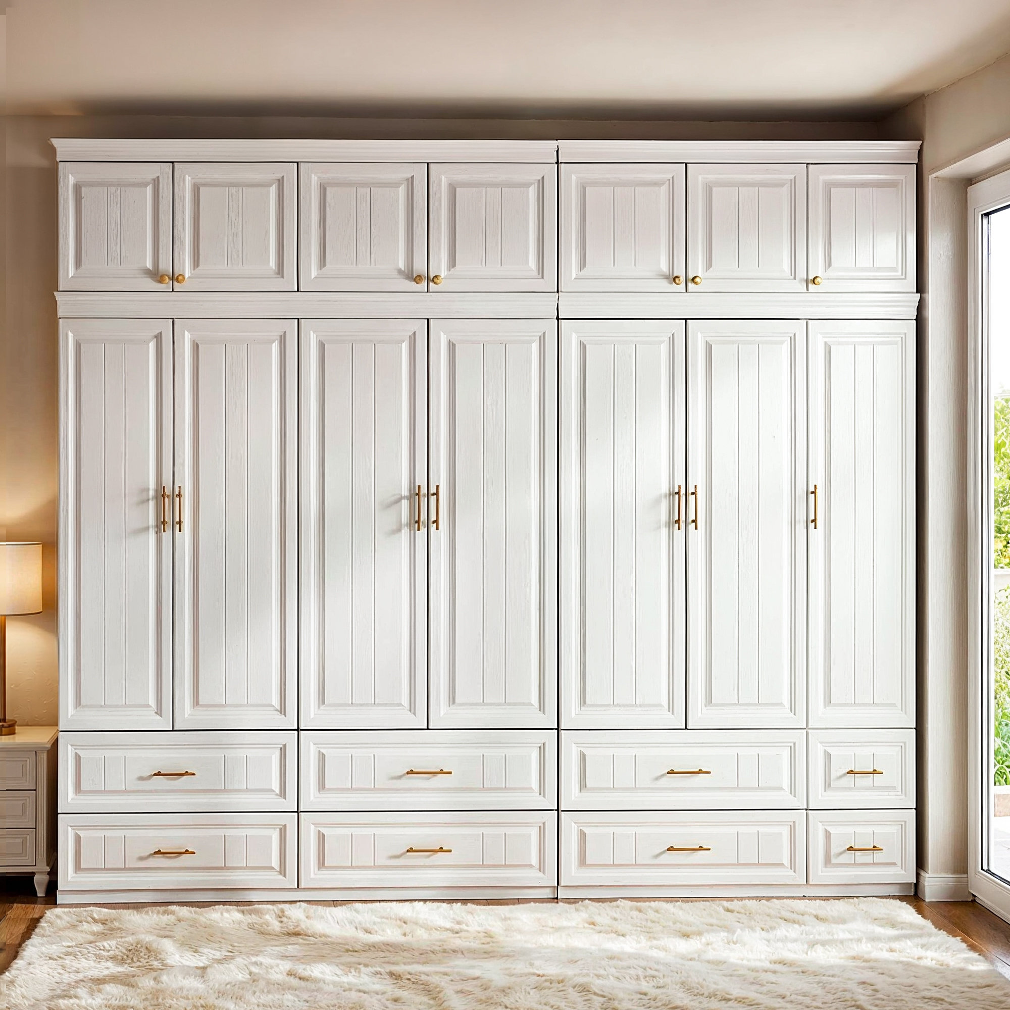 Lark Manor Amaurys Solid + Manufactured Wood Armoire & Reviews | Wayfair