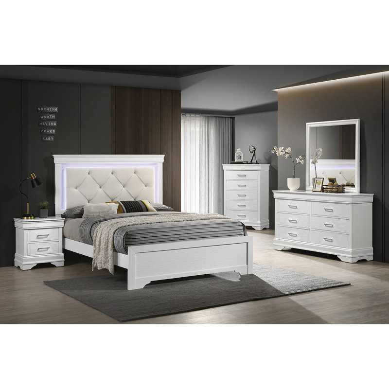 Commode de luxe avec commode blanche 1Pc