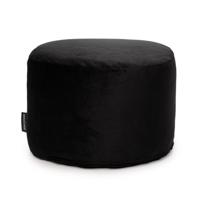 Pouf rond en velours de 20 po Franka