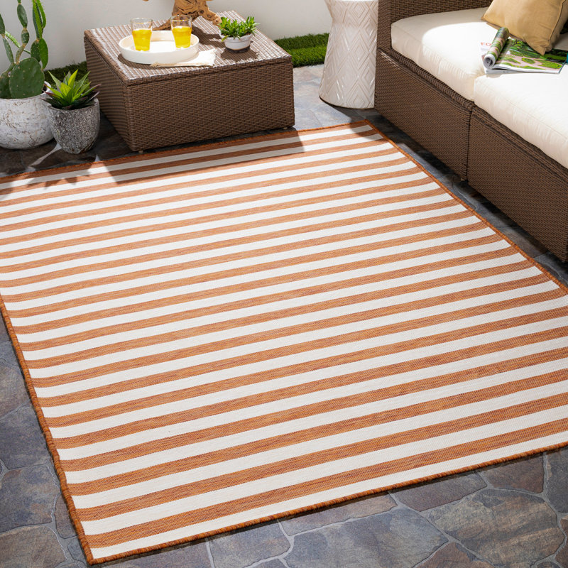 Beyanka Striped Machine Tufted Area Rug, Rectangle 80 x 150 cm