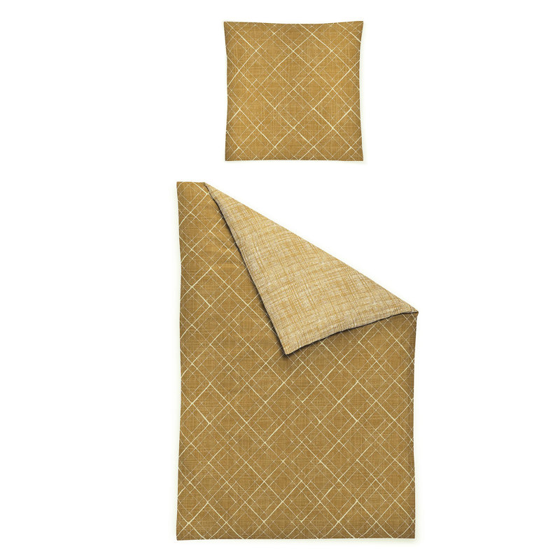 Feel Cotton Modern & Contemporary Duvet Cover Set, Grey, 155 x 200cm Duvet Cover + 1 Pillowcase