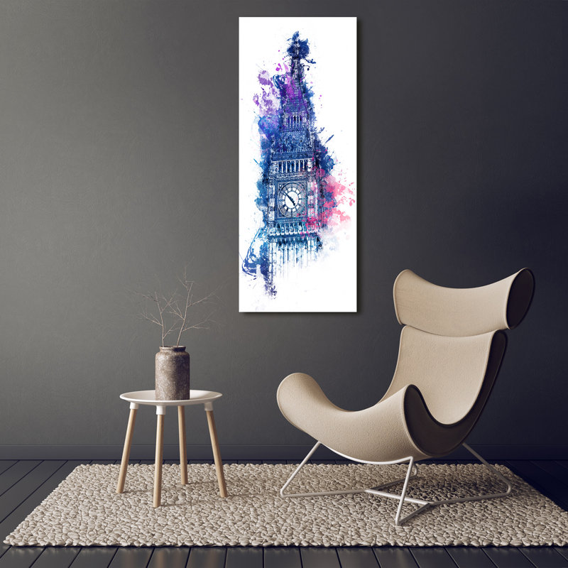 Colorful Big Ben - Wrapped Canvas Print