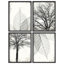 «Rustic Leaf Veen And Trees Branch», reproduction d'art encadrée, affiches, salle de bain, petit art mural-104788426-104788428
