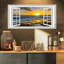 «Open Window to Bright Yellow Sunset», photographie-168042340-168042336
