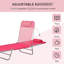 Chaise pliante pour l'extérieur en rose
