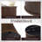 Faux Marble Top End Table With Wood Sliding Fluted Door and Storage-455210649