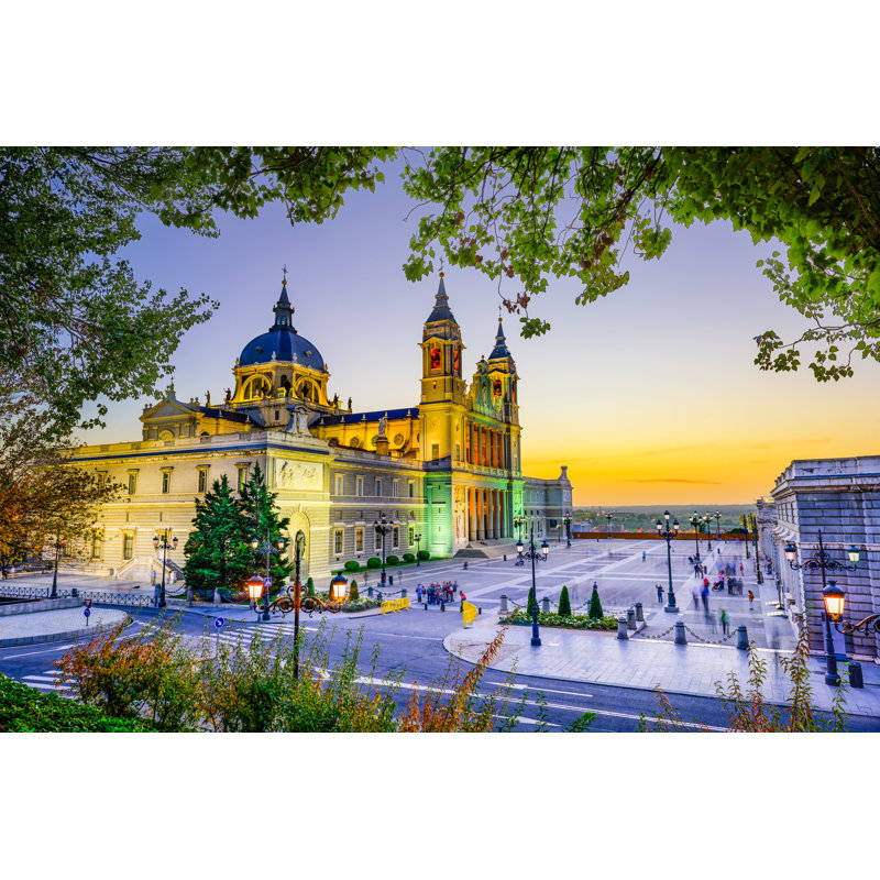 Cathedral In Madrid by SeanPavonePhoto - Wrapped Canvas Print, 81cm H x 122cm W x 3.8cm D