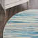 Poyen Abstract Machine Woven Area Rug in Blue