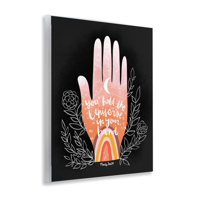 Plaque murale «L'univers dans votre main», design par Mandy Ford Art + Illustration