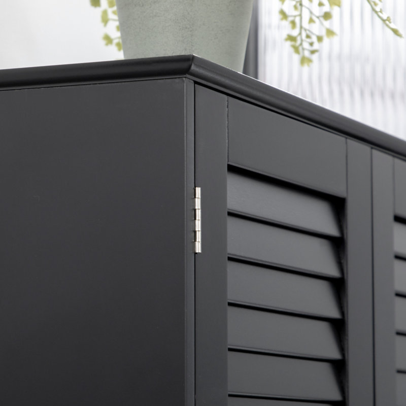 Ajeta Bathroom Cabinet, Black