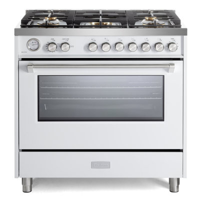 Verona Ultima Series 36 Inch Gas Range with 5 Sealed Burners