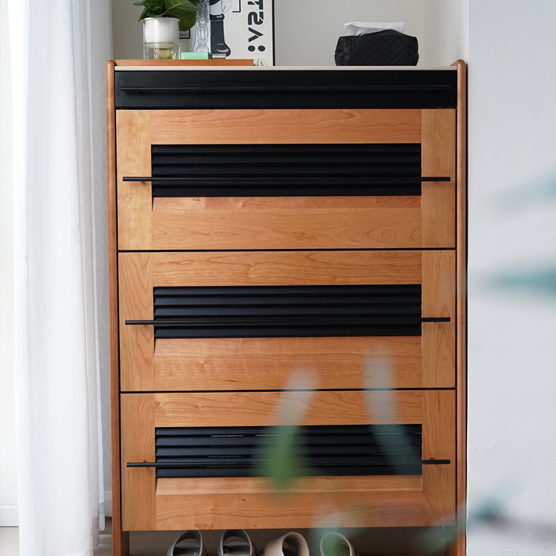 Rangement à chaussures moderne et simple, Brun