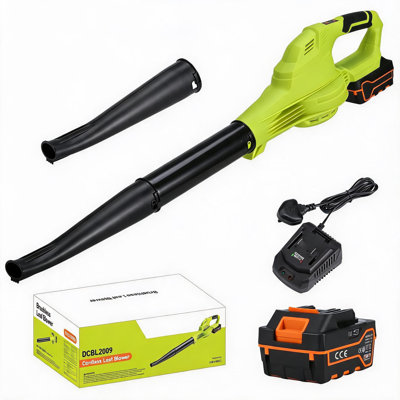 Cordless Electric Leaf Blower with 3‑Speed Settings, 120 MPH 180 CFM, 4000mAh Battery and Fast Charger, Detachable Extension Tube for Yard, Patio and Light Snow Removal