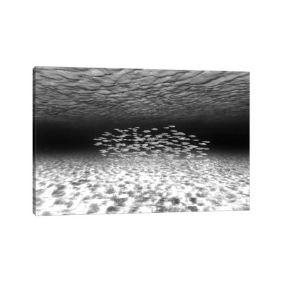 Together Alone Bw by Sean Davey - Wrapped Canvas Painting