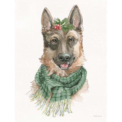 «Winter Paws IV on Canvas» par Beth Grove, reproduction