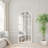 Apolinaras 71" H 31" W Arch Window Pane Wood Full Length Mirror-57665837-38214879