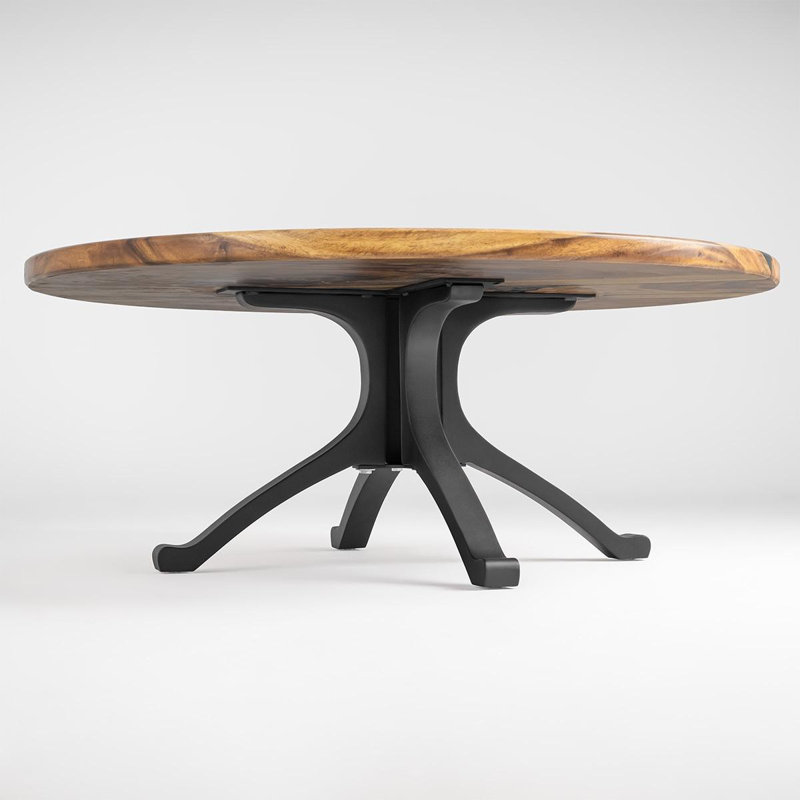 Wishbone Metal Coffee Table Base, 16" H x 30" L x 3" W