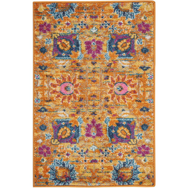 Justien Floral Area Rug, Rectangle 3'9" x 5'9"