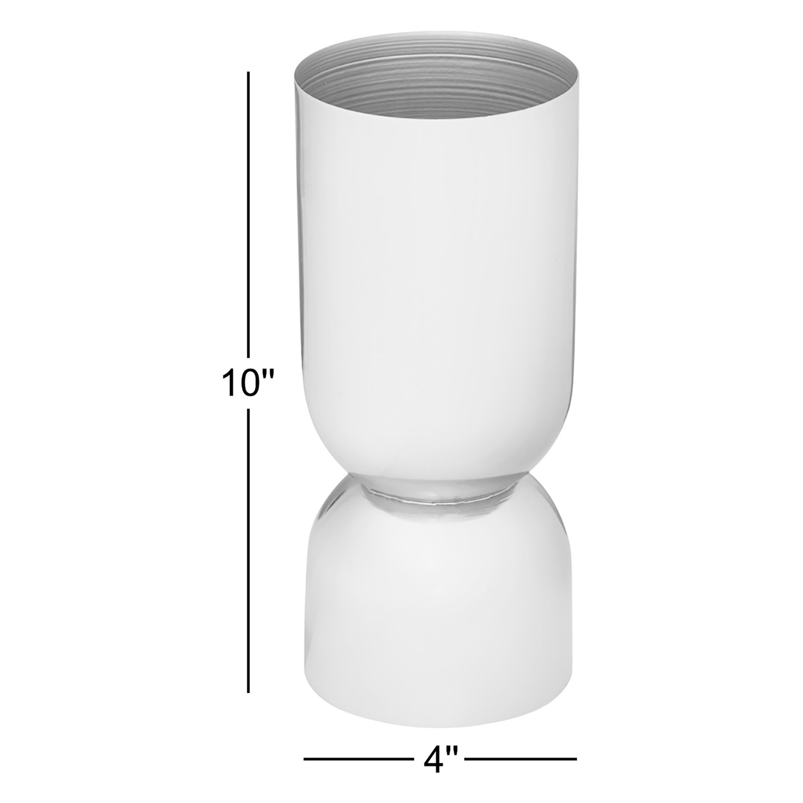Paulding Iron Table Vase, Brown