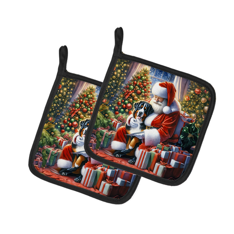 Paire de poignées pour chien de montagne et père Noël
