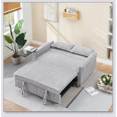 Canapé polyvalent avec plateau mobile et ports USB pour le salon et la chambre à coucher, parfait pour les espaces multifonctionnels modernes.