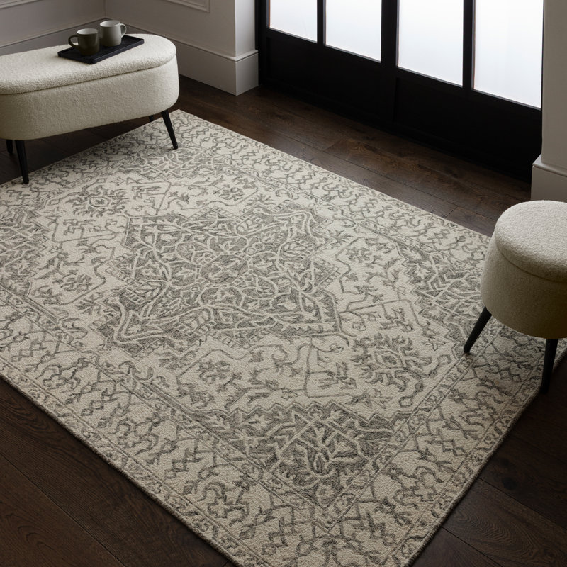 Adonica Oriental Wool Hand Woven Area Rug, Rectangle 200 x 290cm