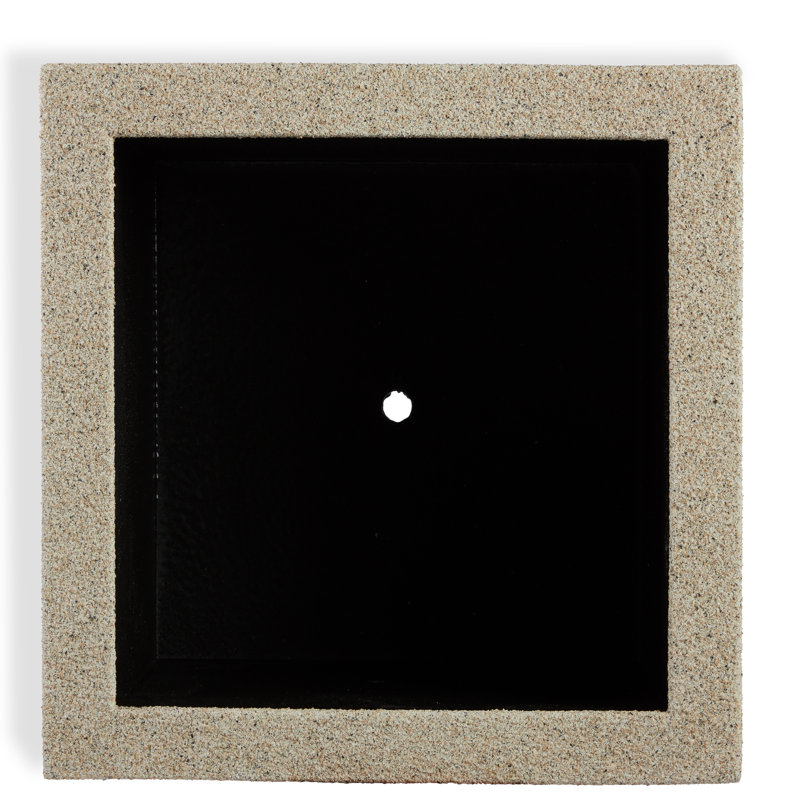 Milan Polymer Planter Box, Sandstone Granite